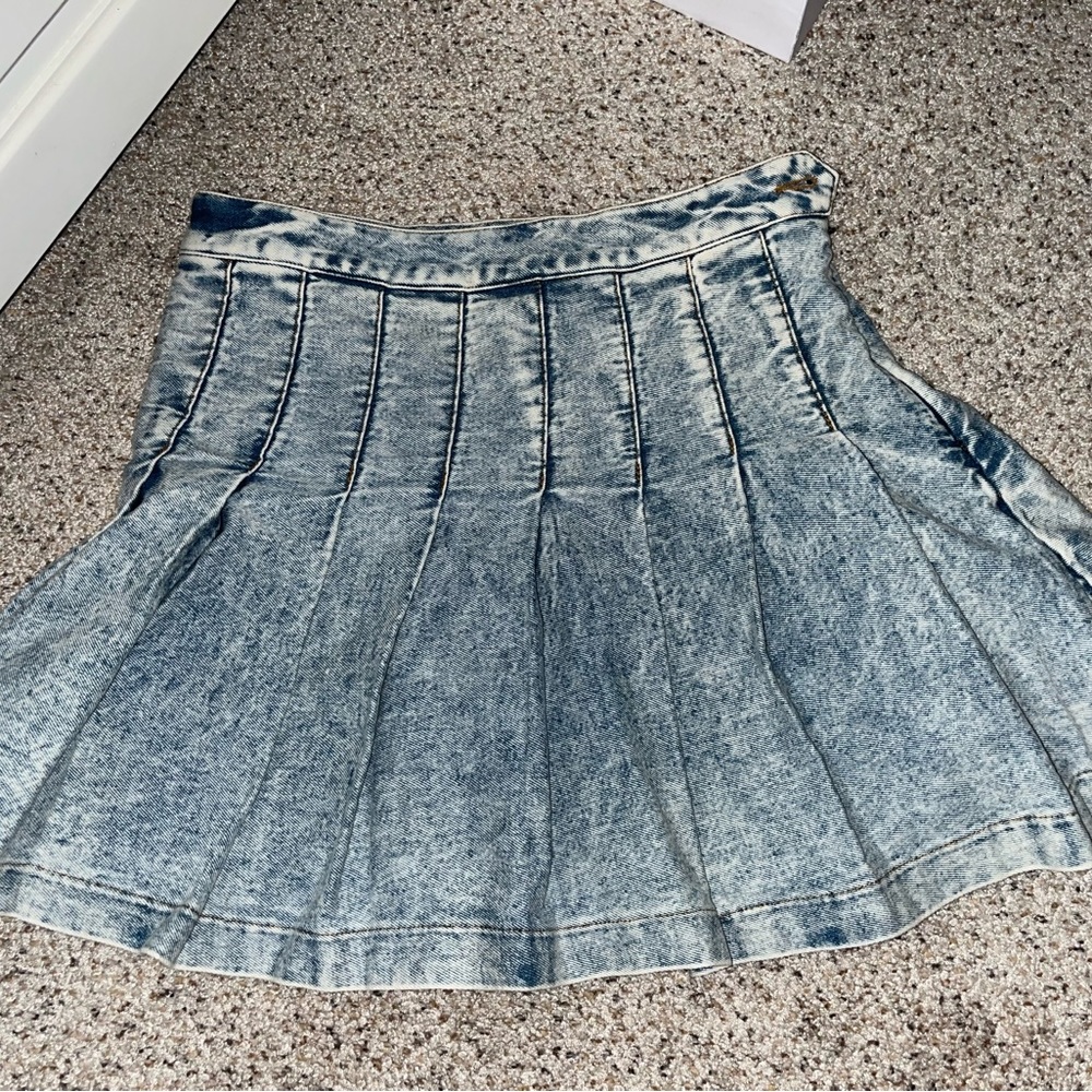 Pitaya high wasted jean skirt